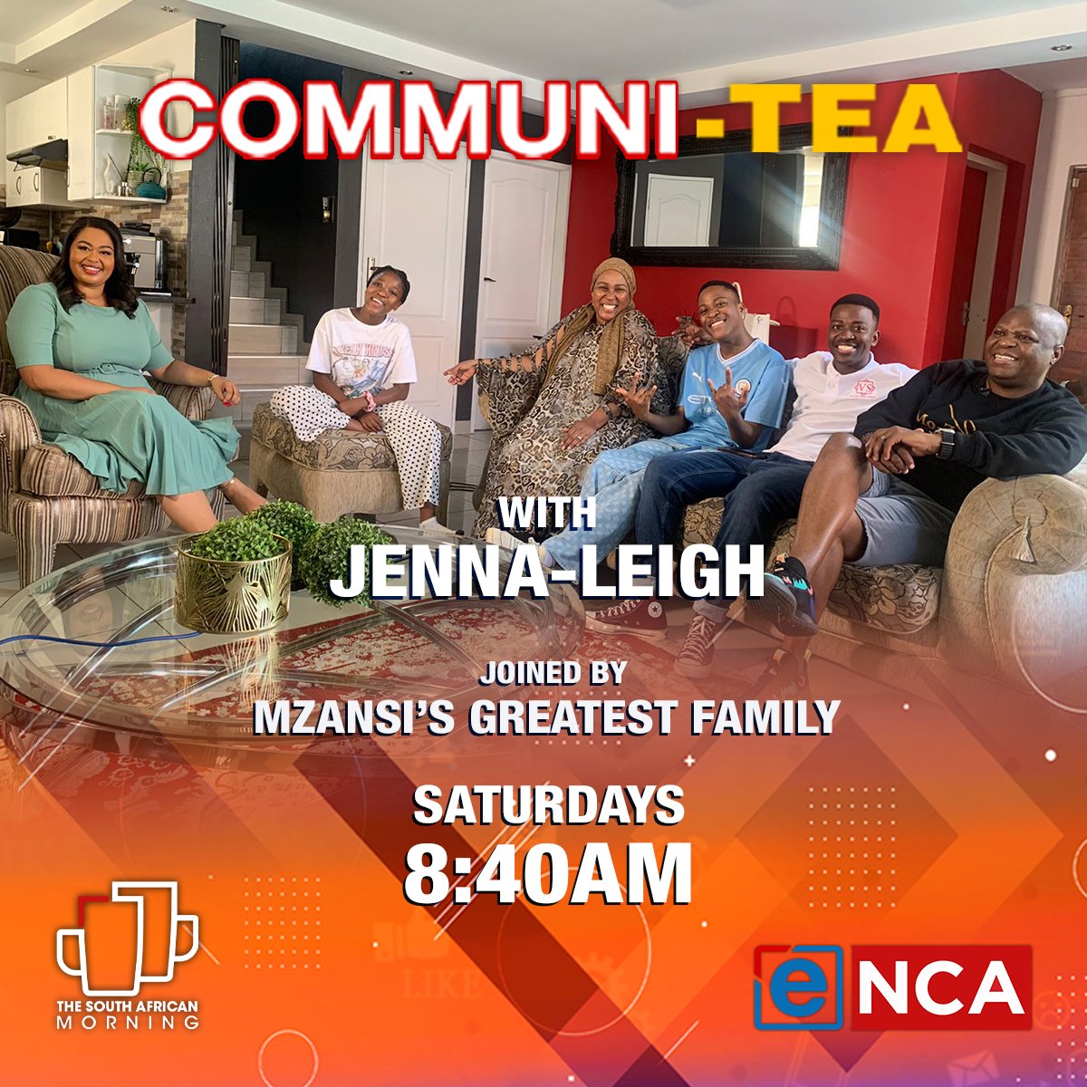 Hi fam, don't miss out 👌 Mzansi’s Greatest family @eNCA with @LadyBilong 8:40am 💖💖