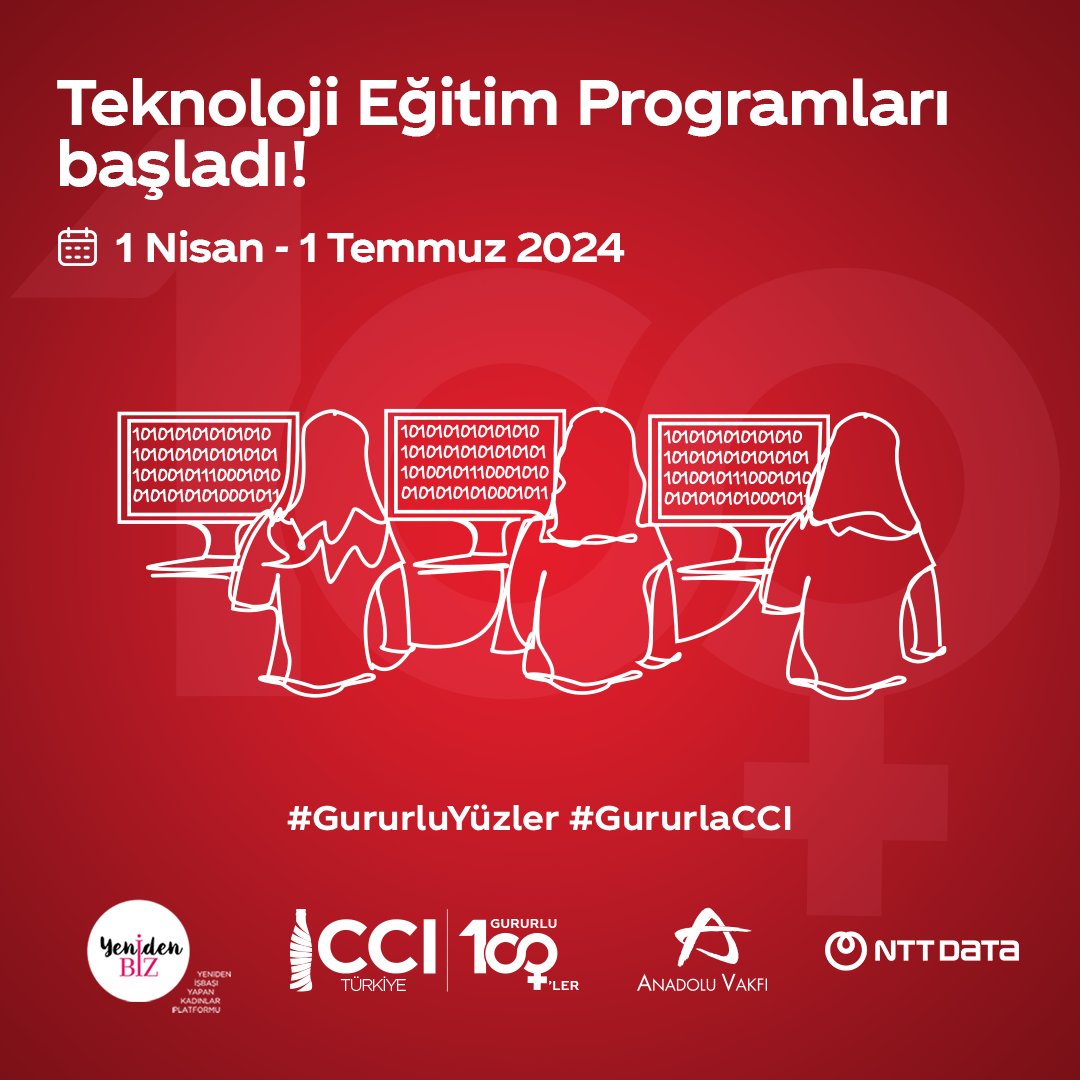 CCI Türkiye’nin kadın istihdamını artırmak üzere hayata geçirdiği Gururlu Yüzler programı kapsamında, YenidenBiz ve NTT DATA Türkiye iş birliğinde gerçekleşecek Teknoloji Eğitim Programları, 1 Nisan’da başladı.