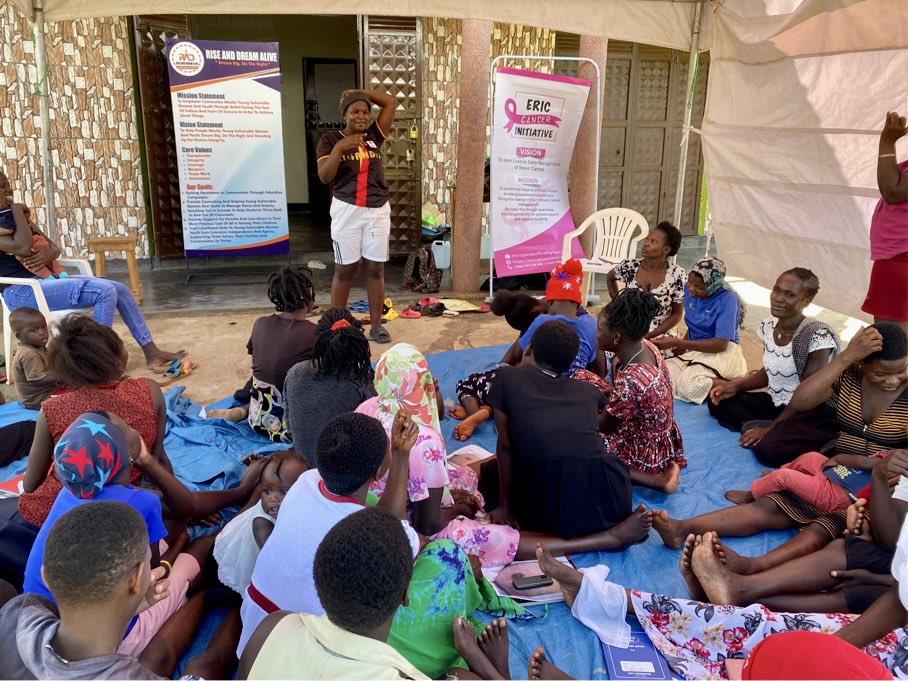 ERICCancerInitv's tweet image. Yesterday we empowered young minds and hearts at Arise and Dream Alive Foundation with crucial breast cancer awareness training.
From debunking myths to teaching self-examinations, we're spreading the message: Early Recognition Is Critical.
#breastcancerawareness
#dectection