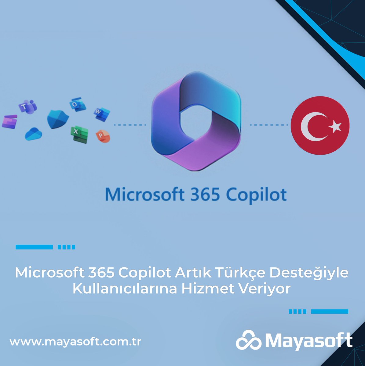 Microsoft'un yenilikçi ürünü olan Microsoft 365, artık Copilot özelliği ile Türkçe dilini destekliyor. 
 
Bu gelişme, hem Microsoft'un kullanıcı odaklı yaklaşımının bir yansıması hem de Türkçe içeriğe olan talebin artışını gösteren bir işarettir.