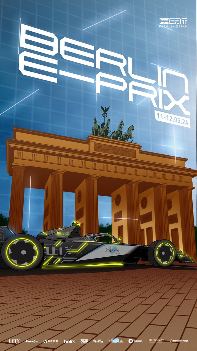 Charging through Berlin! 🤩 Seid ihr bereit? 🇩🇪⚡️ #BerlinEPrix #RaceWeek #ERTFE #SergioSetteCamara #DanTicktum #FormulaE #Racing #Motorsport #RookieTest