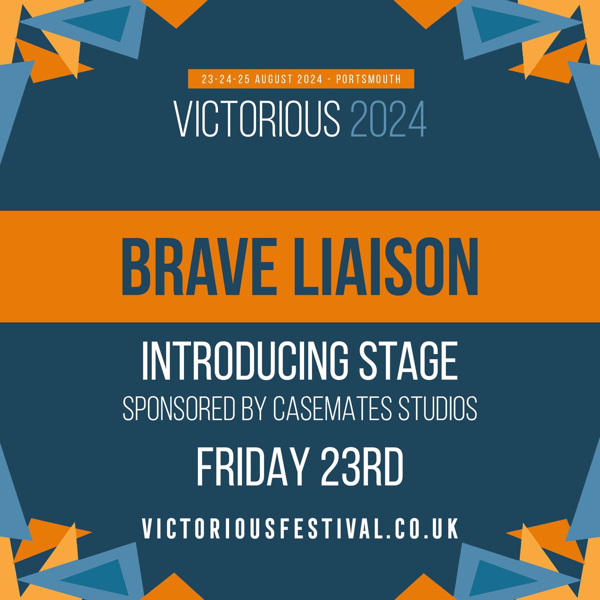 Pleased to announce we’ll be taking over the Friday night of the Introducing stage sponsored by @CasematesStudio of this years @VictoriousFest Along for the ride we’ll be bringing @TheCovasettes @holler_band @BRAVELIAISON & @mackenzieeexxxx