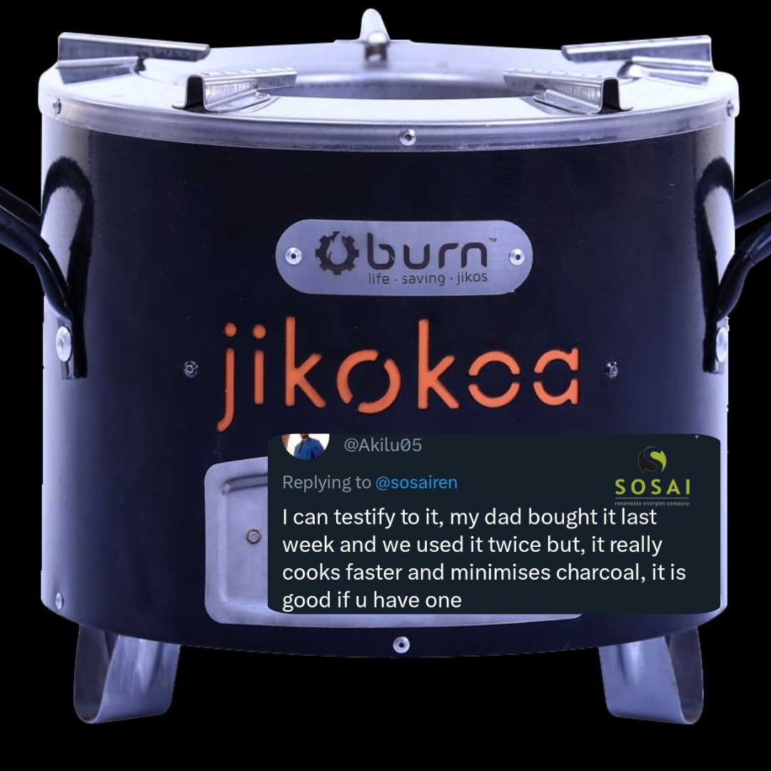 sosairen's tweet image. Reviews don't lie 👌
Get a Jikokoa cookstove today and make your life easier, your cooking faster and your pocket heftier. 

Contact us via 08092305719 for purchase (WhatsApp/Call) 

#sosaiimpacts #improvedcookstoves #ics #renewables #renewable #renewablestove #efficientstove