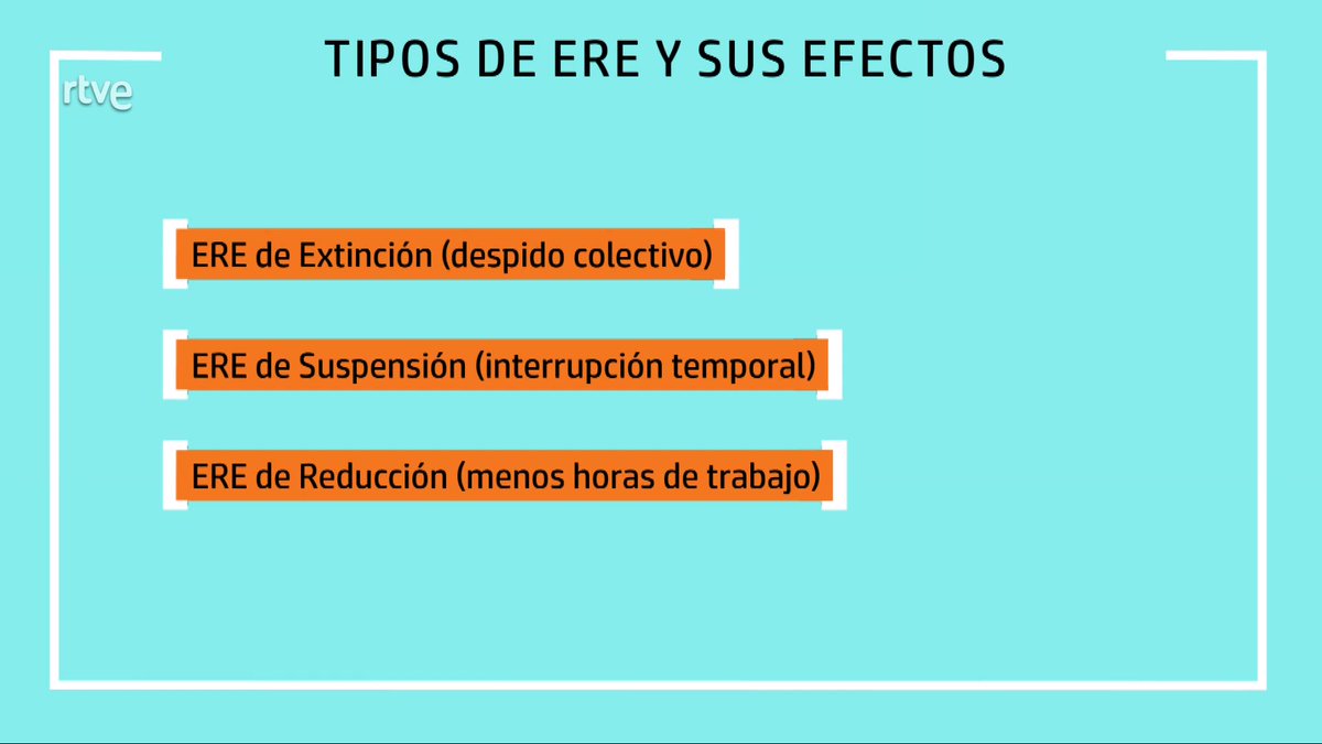 Aunque baja el paro📉
📈sube el número de trabajadores afectados por un ERE

Hablamos de Expedientes de Regulación de Empleo, recuerda:
➡️No siempre acabas despedido
➡️Se pueden recurrir
Y hay más...

📌3 tipos de ERE y cómo te pueden afectar
rtve.es/v/16092311