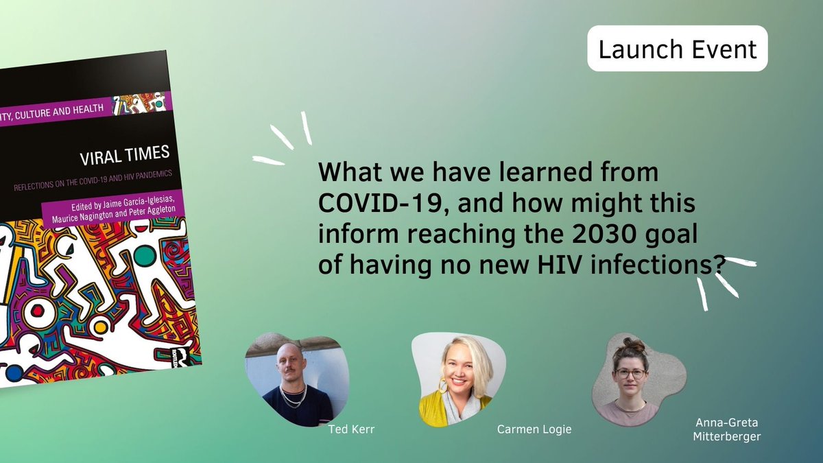 What have we learned from COVID & how can this inform our 2030 no new infections goal? Come to our launch event on May 24th (3-4pm) and listen to @TheodoreKerr1 @carmenlogie and Anna-Greta answer this! eventbrite.co.uk/e/895365481257…