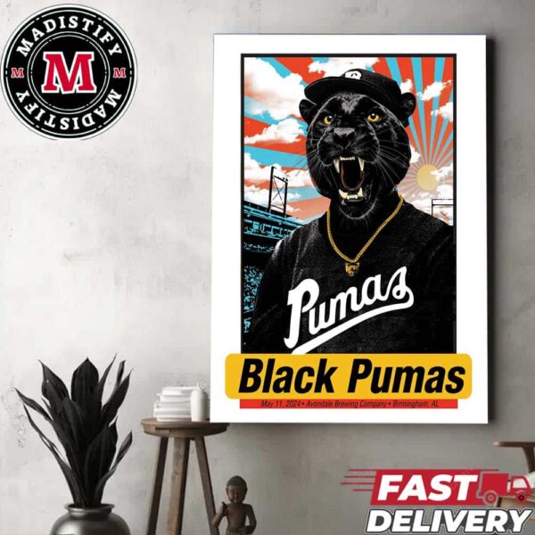 Poster Black Pumas Music On May 11 2024 At Avondale Brewing Company In Birmingham AL

madistify.com/product/poster…

madistify.com/product/poster…

#BlackPumas