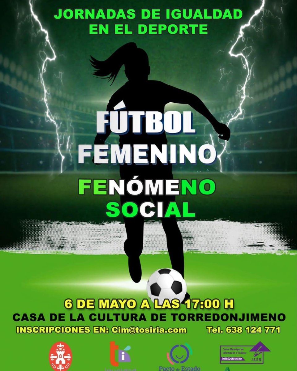Un placer estar en este encuentro deportivo. El fútbol como excusa para entender y apoyar los esfuerzos de la mujer en el deporte. Capacidad, talento y eficacia. Hay futuro, hay esperanza
 <a href="/lolaromero5/">lola romero</a> <a href="/Atleti/">Atlético de Madrid</a> <a href="/IsaGuerreroMu/">Isabel Guerrero Muñoz</a> 
<a href="/abejupe/">Ana Belén Jurado Peñ</a>
<a href="/Yiyita14/">Yiyita</a>
<a href="/AmaroDesire/">Desirée Amaro</a> 
<a href="/ATorredonjimeno/">Ayuntamiento de Torredonjimeno</a>