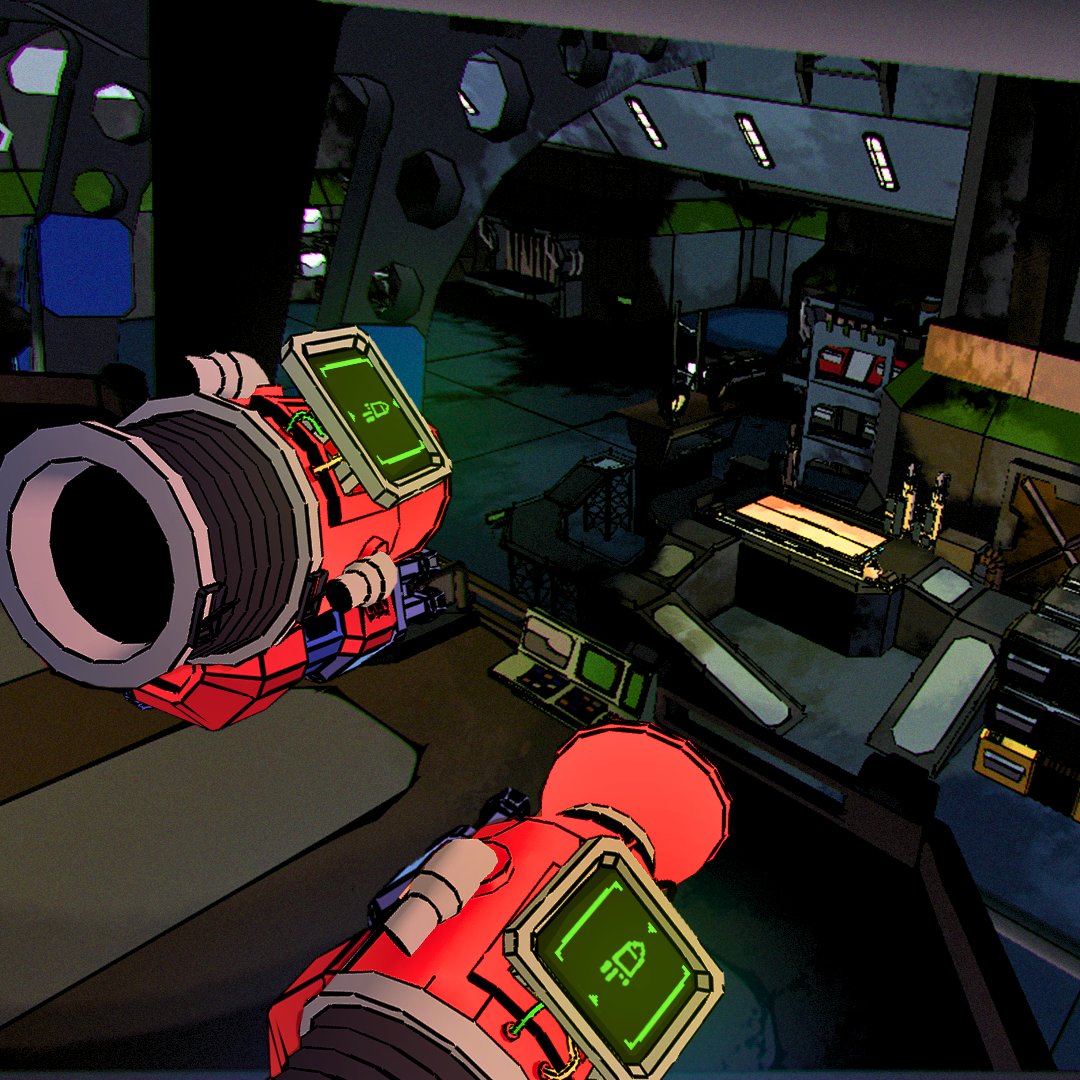 Red suction cups, A space base filled with challenges, With a great soundtrack -&gt; What more do you need? ;) Yupitergrad 2 is waiting for you on Steam and Meta Store! #VR #IndieGameDev