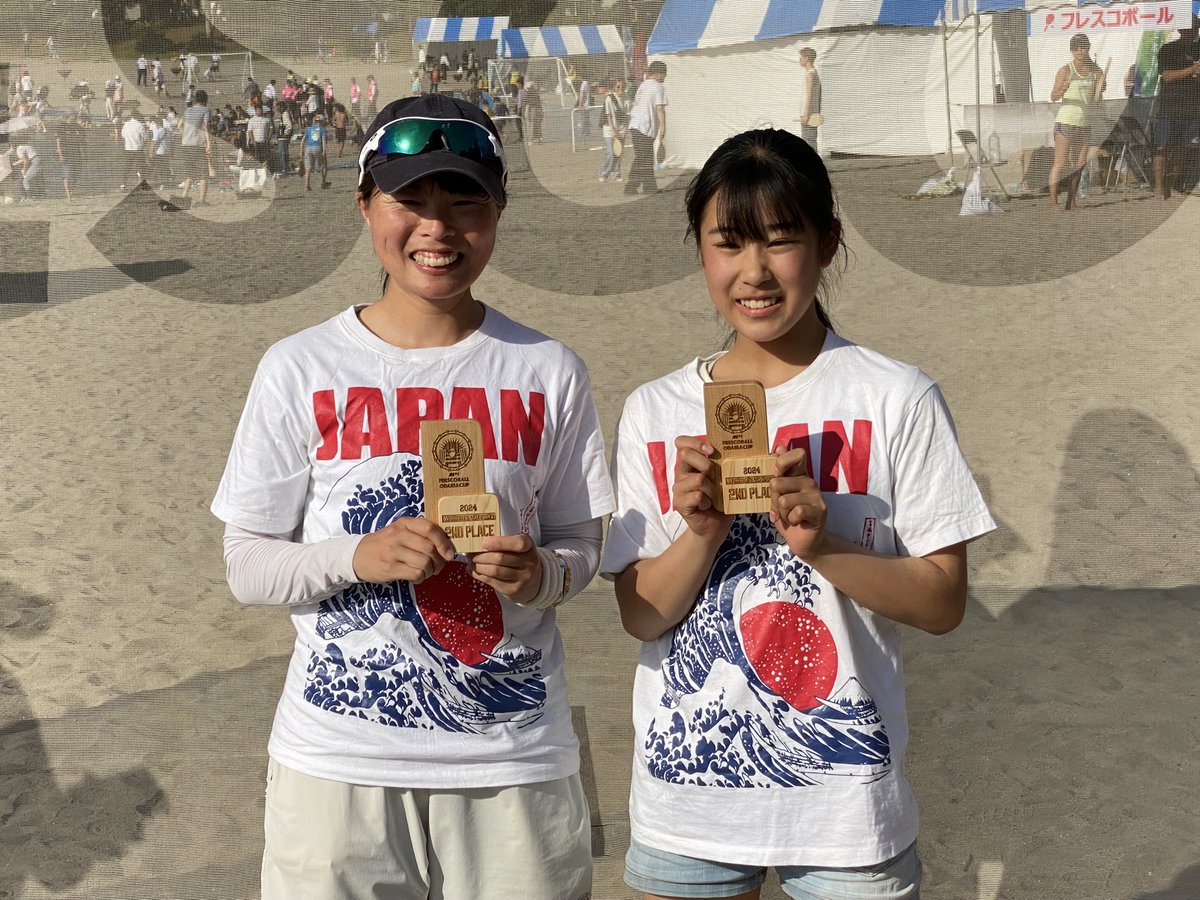 maaya_mtk's tweet photo. フレスコボールオダイバカップ2024🥈🥇
GWの恒例行事。
今年も暑かった🥵

準優勝＆優勝でシーズン前半終了！
11歳は今回も強かった。
マスターペアの皆さんも激アツで楽しかった。

次は6月頭、明石・大蔵海岸にて。 https://t.co/tS21qMxghx