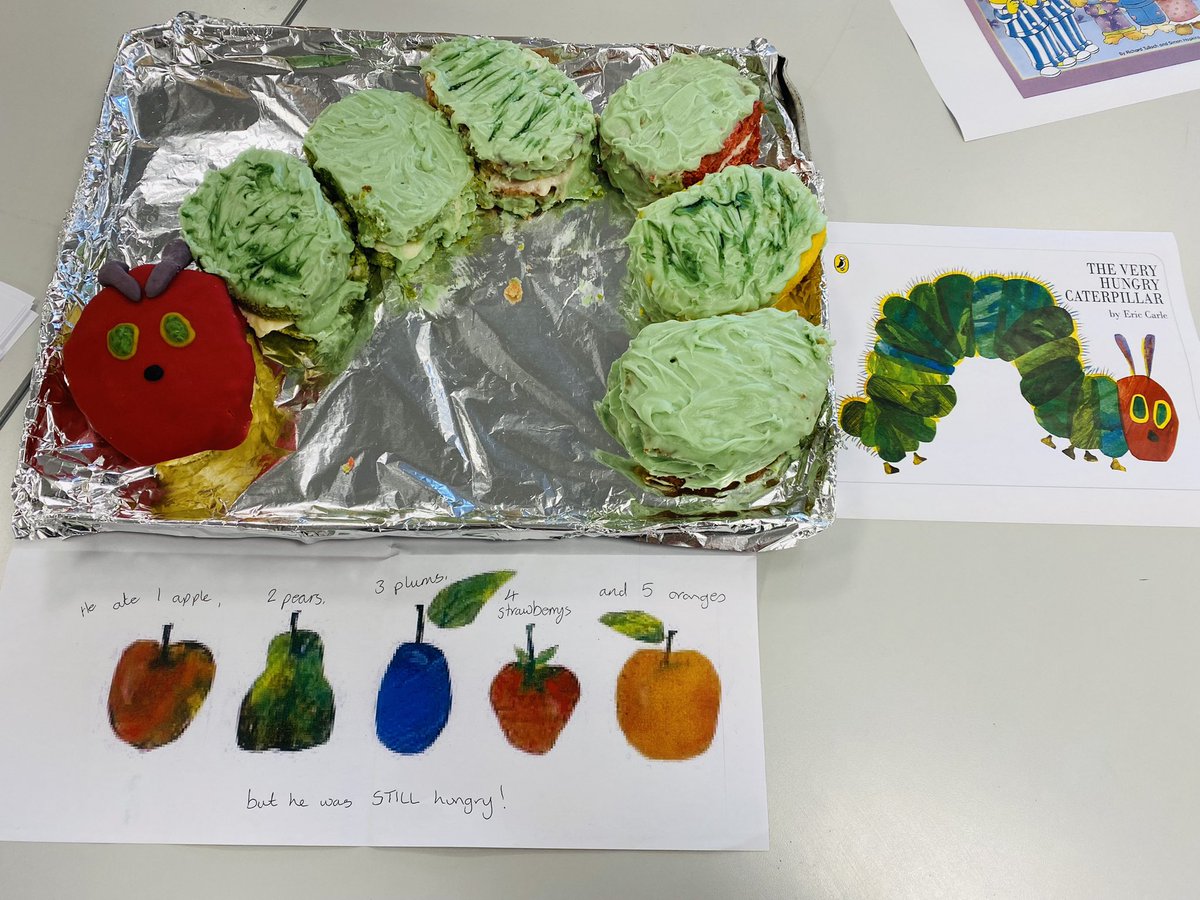 SRALibrary_'s tweet photo. Oh my, we have some seriously talented staff bakers 😍🍰 the excitement is building as we approach our first day of tasting… come on 12.30!! @BritishBakeOff #GBBO @SRA_StAlbans @thesadghostclub @WorldEricCarle @roald_dahl #bananasinpyjamas https://t.co/vBtKmwyl4q
