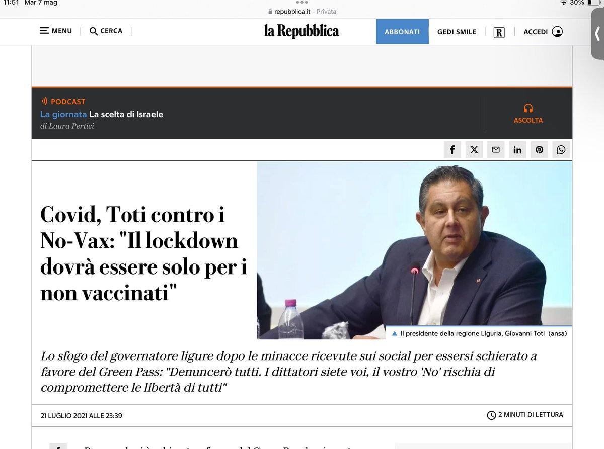 pietro_abelardo's tweet image. La vita è come una ruota, ieri a me, oggi a lui
#toti
#LOCKDOWN
#liguria
#novax
