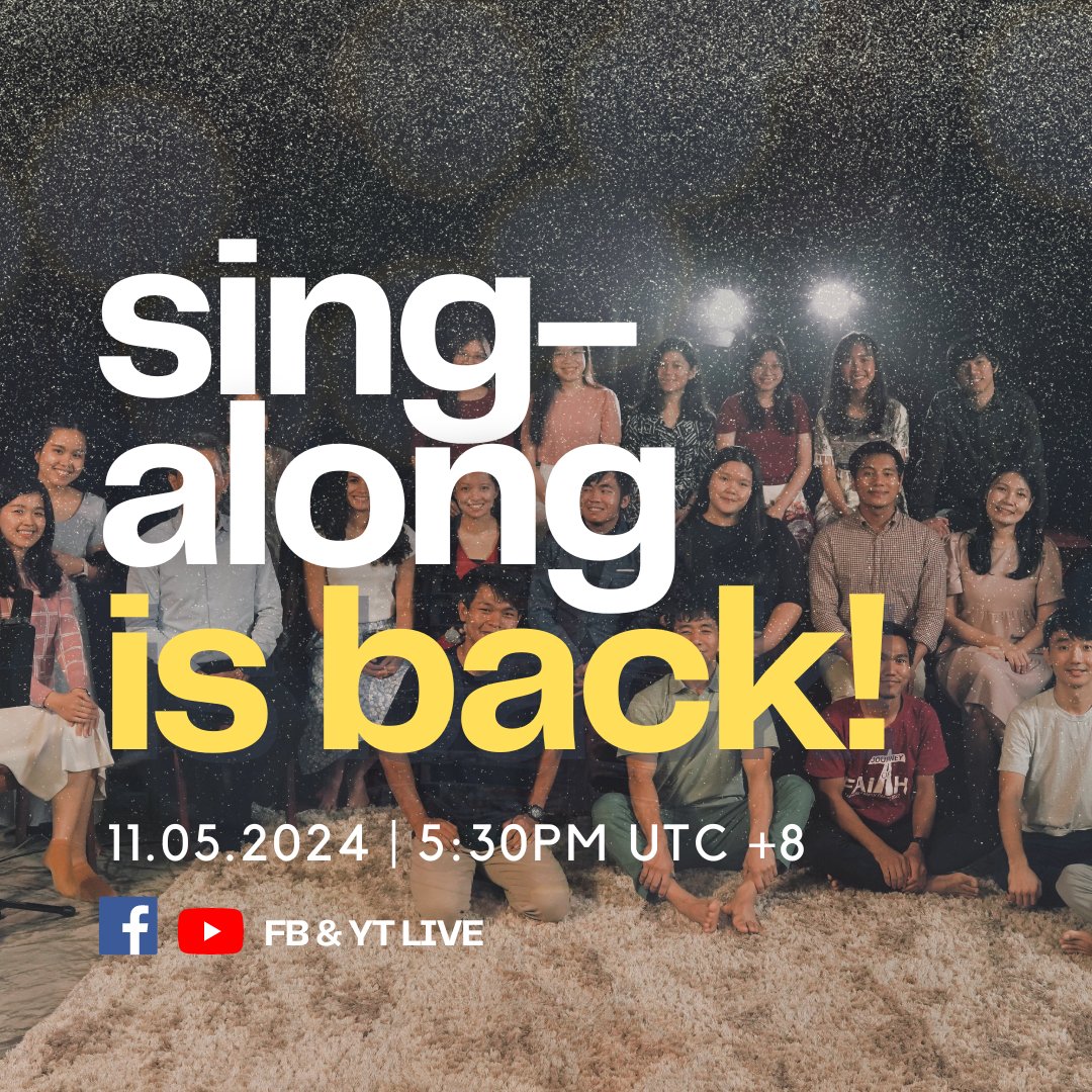 After 2 months, we are happy to say that we are having another sing-along this Saturday! ✨ No matter what you are facing this week, let's together lift our voices in praise, knowing that He's always victorious.

#LoudVoice #singalong #worship #community #powerofpraise #christian