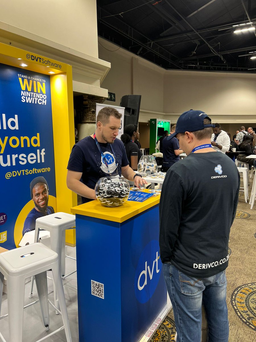 DVTSoftware's tweet image. We're at @devconfza JHB today! Come and meet our team and enter our competition to win a Nintendo Switch! ๐ฎ ๐ฅ๐
#DevConf2024 #BuildBeyondYourself #SoftwareDevs