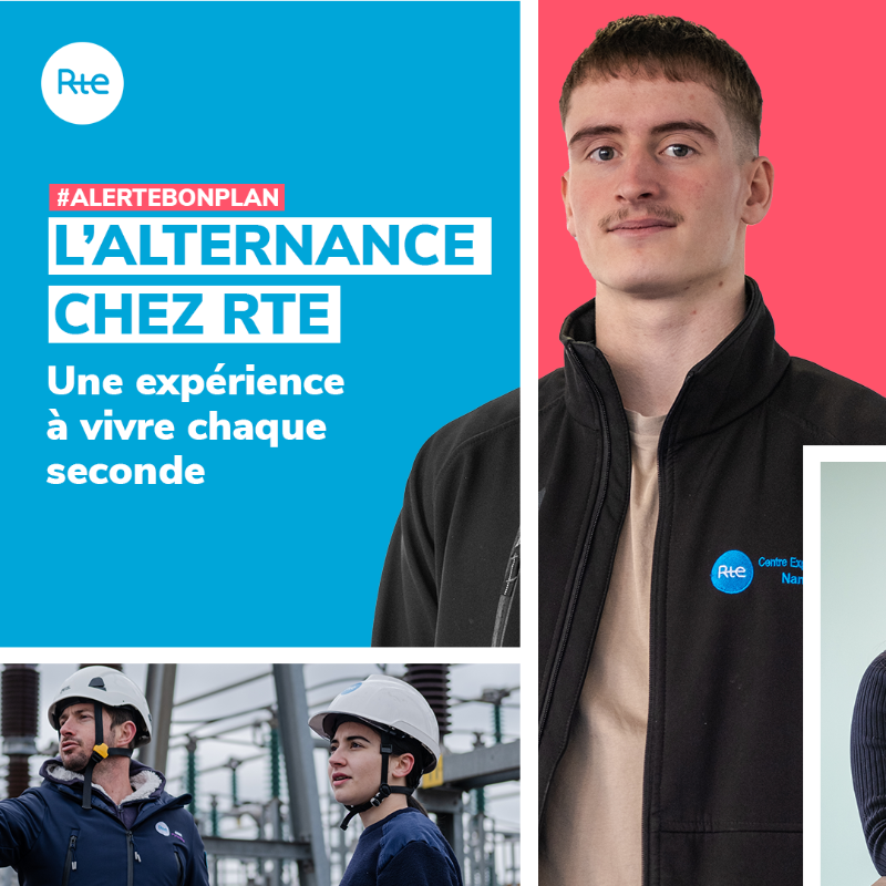 rte_france's tweet photo. 🚨 RTE recrute 350 alternant(e)s partout en France !

Du BAC Pro à BAC+5, formez-vous aux métiers de la maintenance, de l'ingénierie, des SI et Télécoms, de la R&amp;D, de la data, des RH, de la com…

#RTErecrute #happyindextrainees #transitionénergétique #apprentissage #alternance