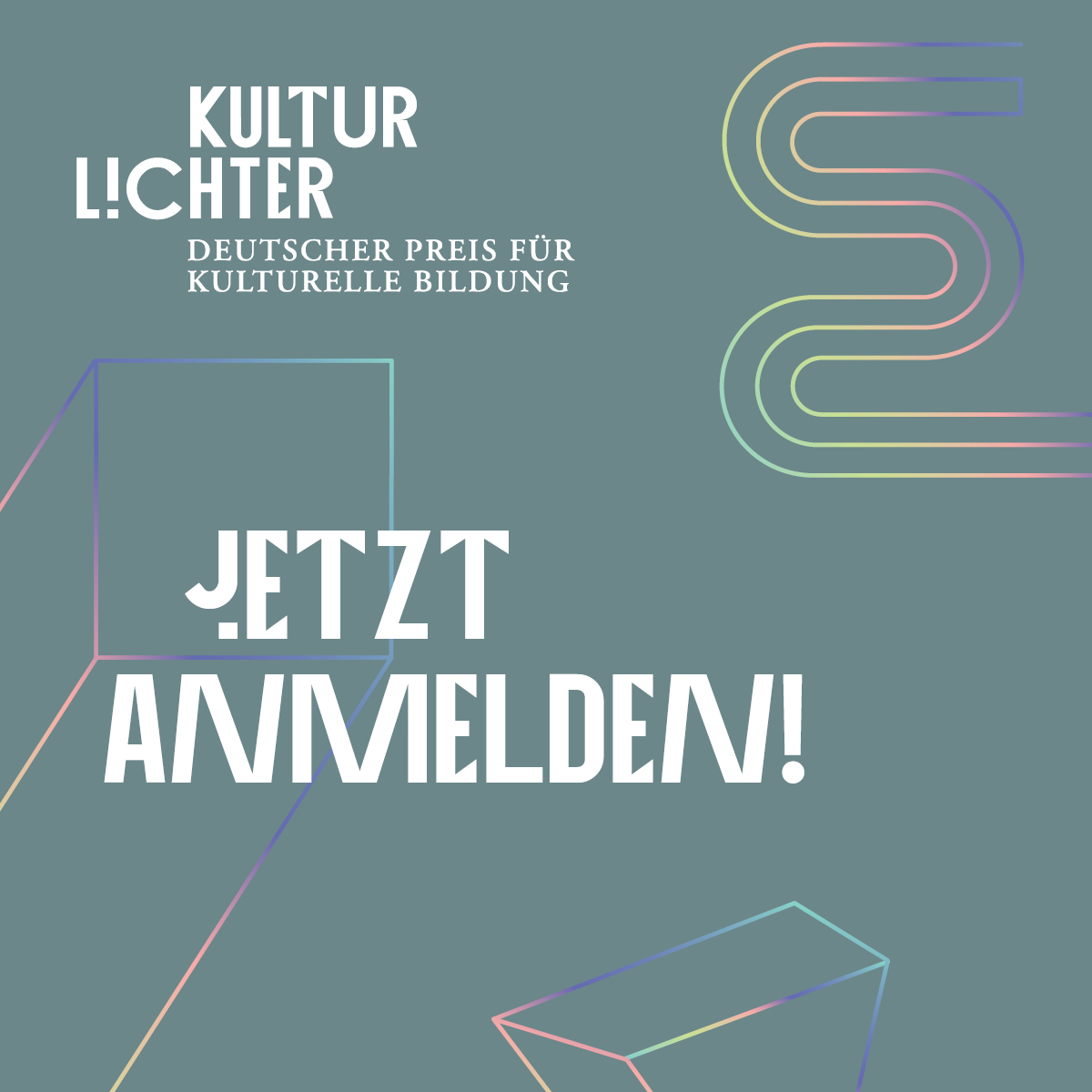 Am 22. Mai 2024 findet in Frankfurt a. M. die Verleihung von #KULTURLICHTER – Deutscher Preis für kulturelle Bildung der @LaenderKultur und @BundesKultur statt. Infos & Anmeldung zur Veranstaltung: ▶️ kulturlichter-preis.de @HMWK_Hessen