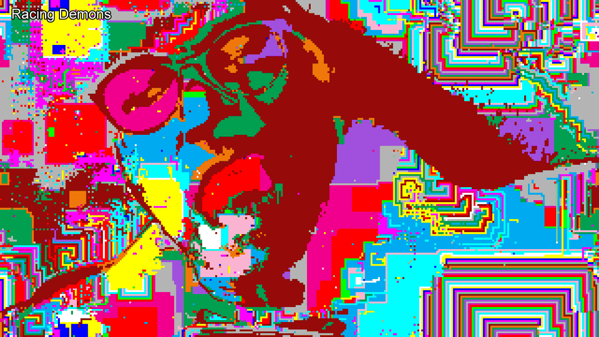 This one is called Racing Demons #Processing