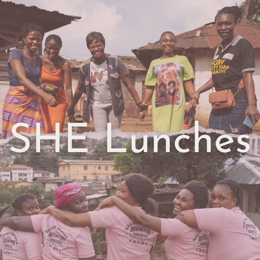 SHE Lunches 🥗 Gather your gals, host a lunch, and empower women around the world by raising money for SHE! Join our community of change-makers, bringing about real transformational change, one lunch at a time.