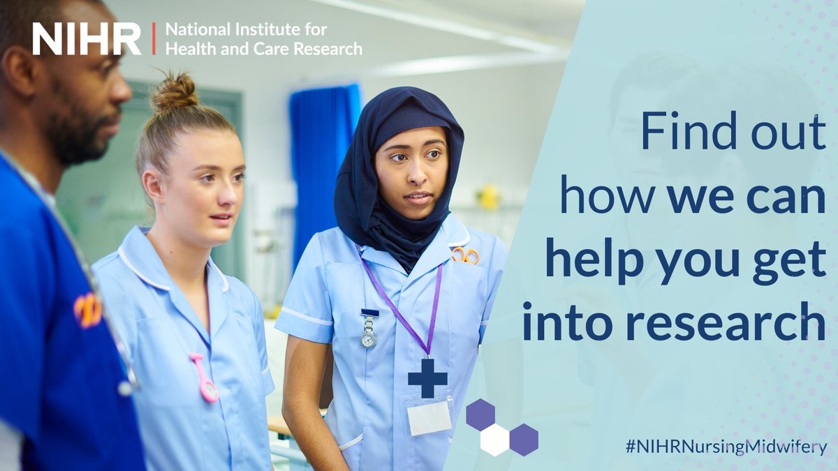 Want to take the next step in your research career? You can access free online courses developed by the #NIHRNursingMidwifery Incubator designed to help those hoping to progress in research. Find out more: nihr.ac.uk/news/new-onlin…