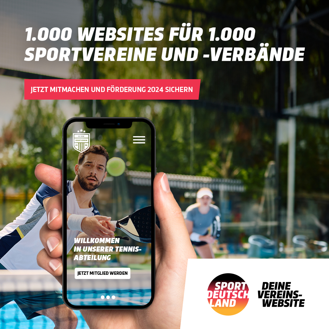 💡 Die Vereinswebsite ist das digitale Aushängeschild und trägt maßgeblich dazu bei, neue Mitglieder und Sponsoren zu gewinnen sowie bestehende Mitglieder zu binden. ✅❗Jetzt informieren: 🔗vereinswebsite.sportdeutschland.de 👈