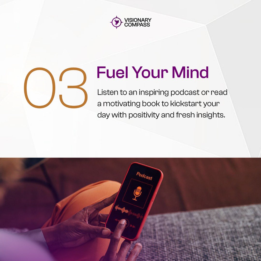 VCAP_by_DDK's tweet image. Kickstart your day with purpose and positivity. 

Boost your productivity, set yourself up for success and get a headstart on your goals. 

#VCAP #VisionaryCompass #ProductivityTips #SuccessMindset #MorningRoutine