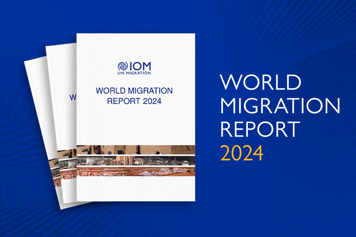 We are thrilled to present our flagship global migration report, highlighting trends, opportunities and benefits of migration. Read more here: iom.int/Z3w #WMR2024