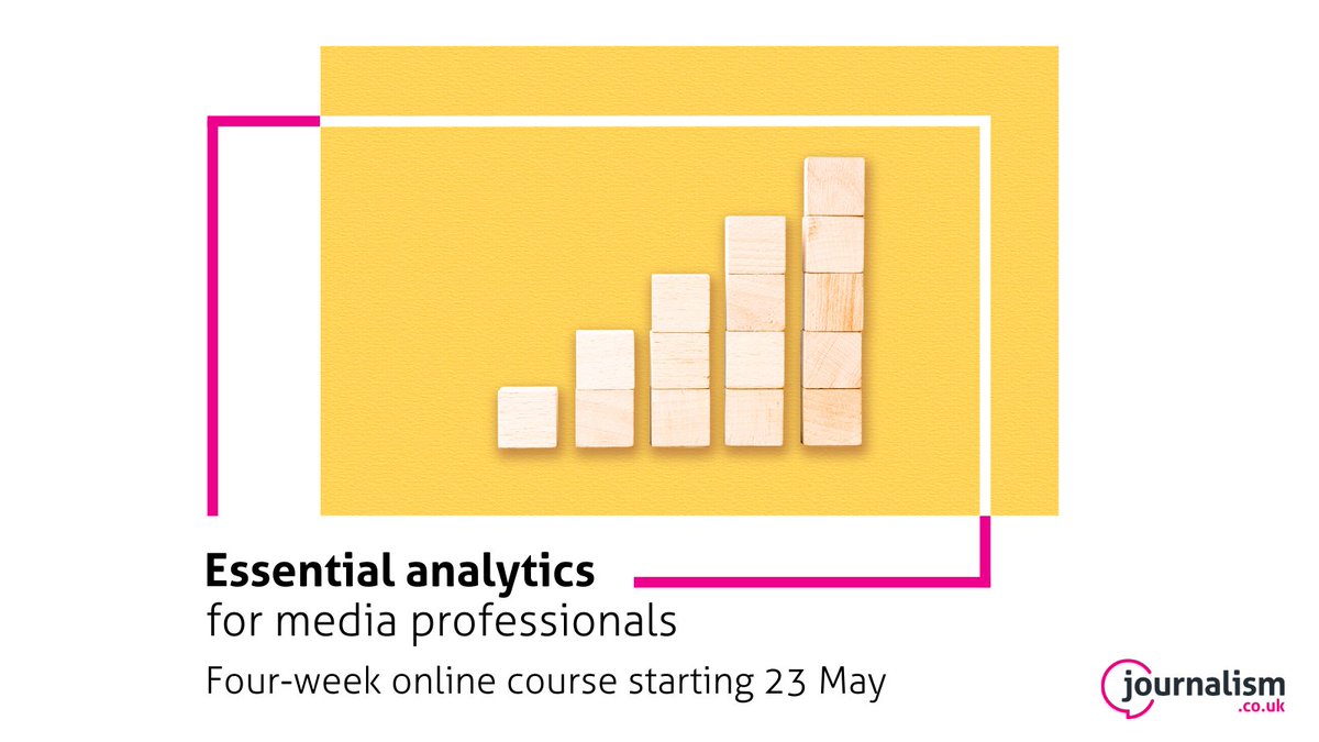 Analytics can be one of your most powerful tools when used right - this course from experienced journalist @adders will show you how journalism.co.uk/vocational-ski…
