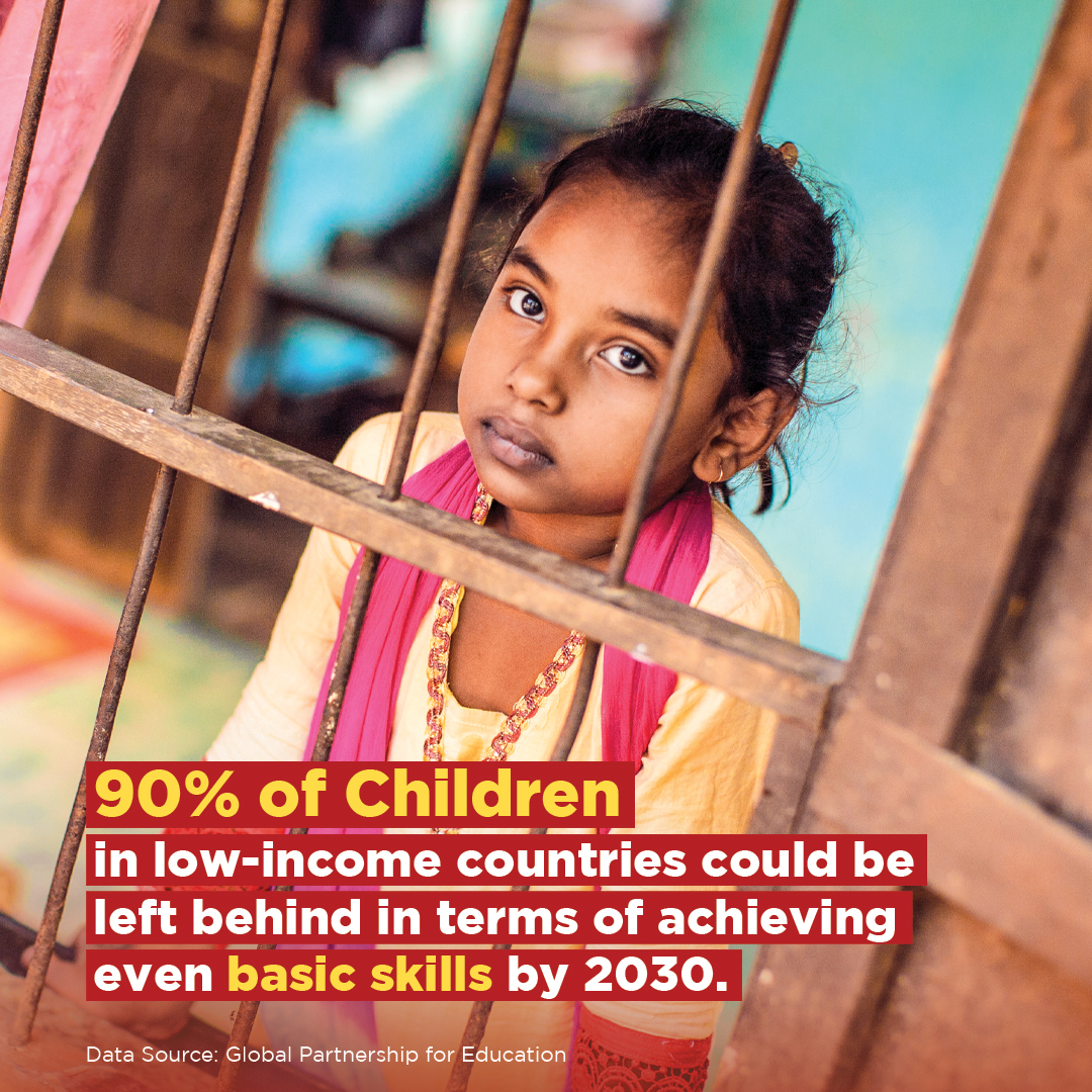 ⚠️ By 2030, 90% of children in low-income countries might be left without even basic skills. This is not just a crisis; it's a time bomb for global development. We must act now to transform their future. Education is empowerment! #EducationEquity