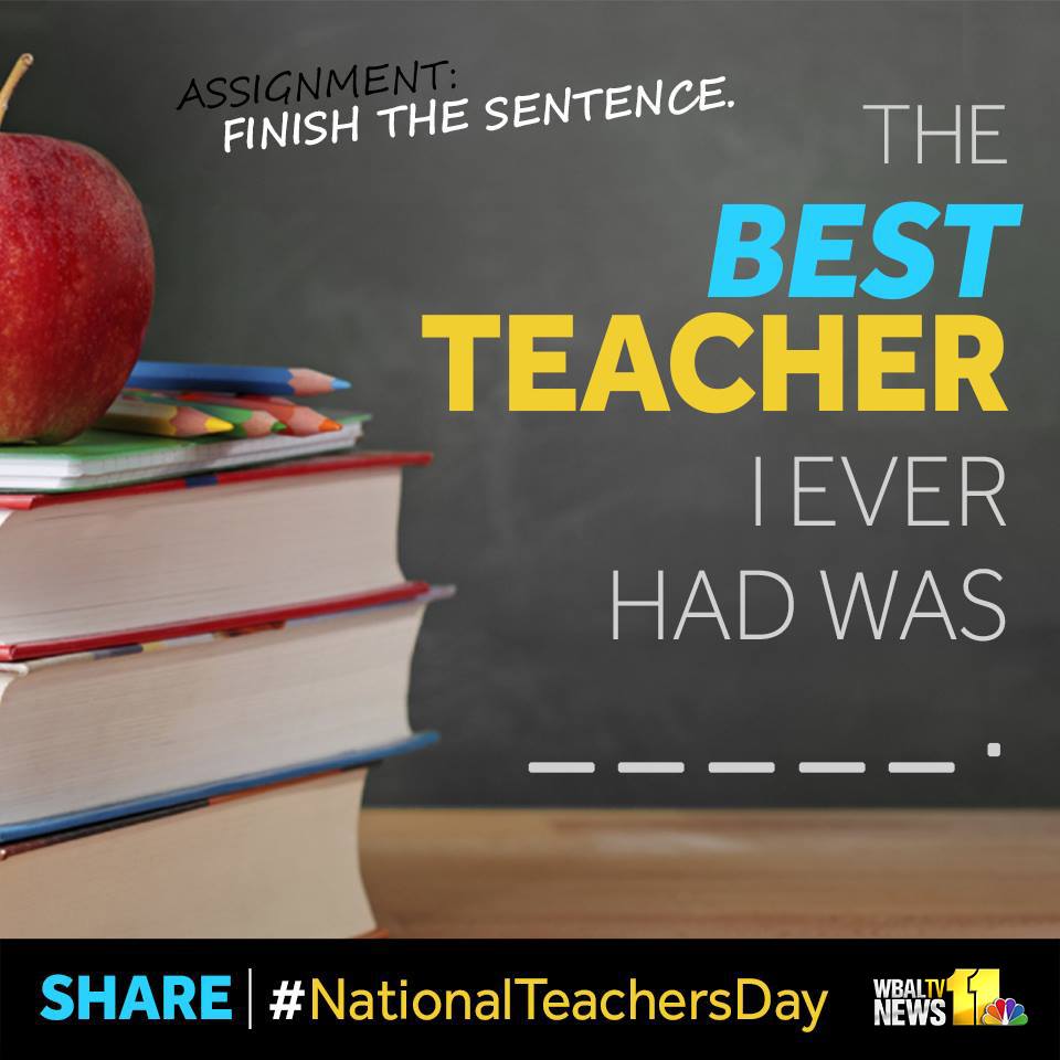 It's National Teacher Appreciation Day!! Tag a teacher you love!