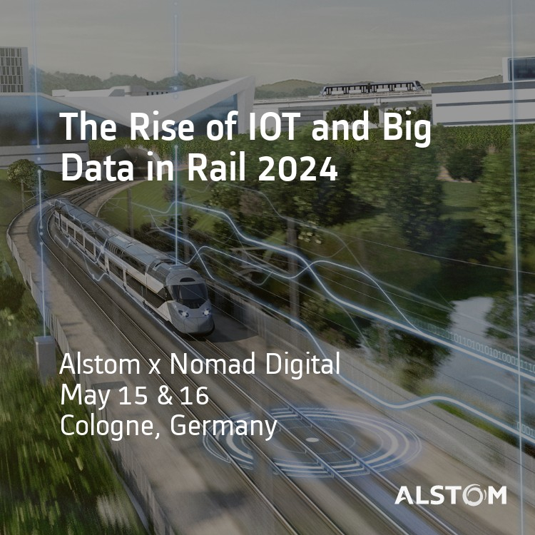 Calling all #rail and #tech enthusiasts! Alstom and Nomad Digital are attending The Rise of IOT and Big Data in Rail conference next week. Don't miss out on this opportunity to learn about the latest trends, innovations in the rail industry. Learn more ow.ly/lcA350Ry7CI