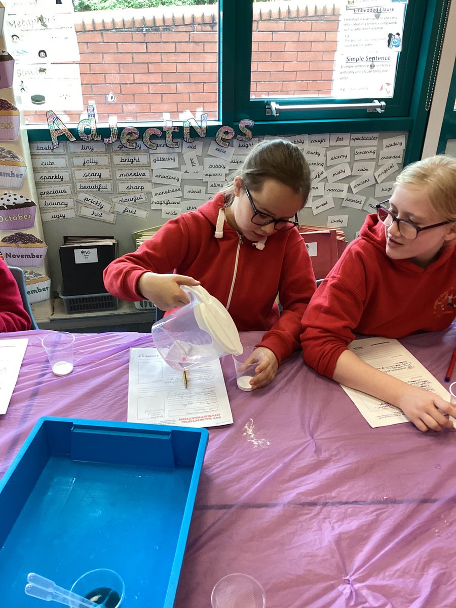 We are now making lava lamps. But first we need to create an equipment list, hypothesis and write the method for our investigation #JoeysScience @stjs_staveley @Amaze_Lab @handisides_emma