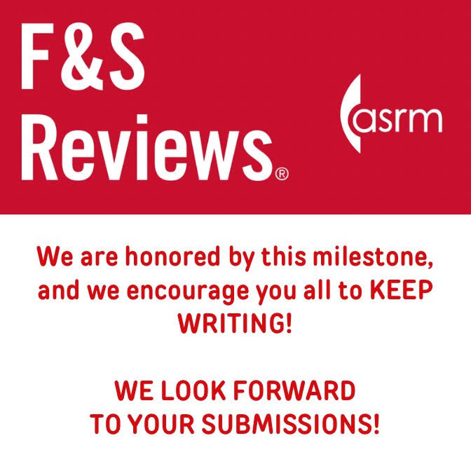 F&S Reviews is thrilled to announce it will have an impact factor in 2025! All citations will be tracked through Clarivate. When citations are tracked, our journal can be assigned an impact factor and considered for the Journal Citation Report where it can eventually be ranked!