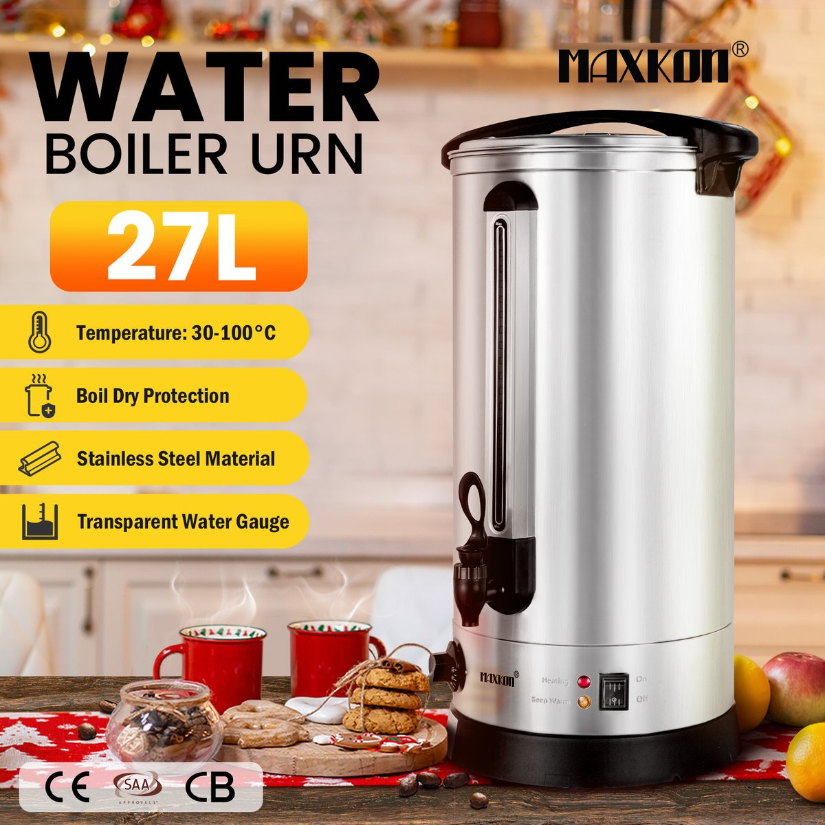 Maxkon 27L Water Dispenser Urn Instant Hot Cold Coffee Maker Tea Kettle Machine Commercial Home Stainless Steel with Tap
bit.ly/3WrvCm9
#waterdispenser #coffeetime #hotwater #drinks #dinner