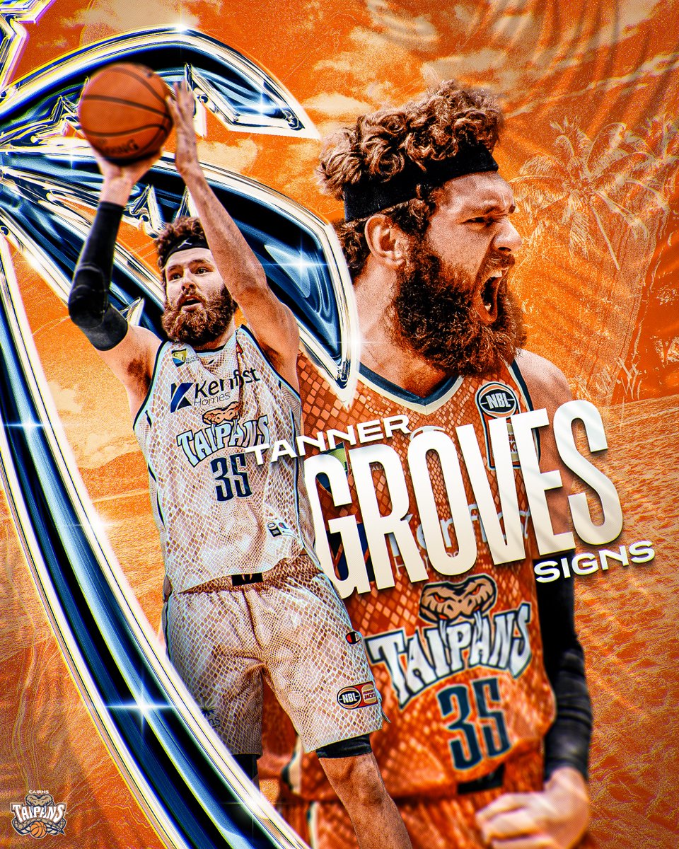 Cairns, welcome TANNER GROVES - the first import signing for 2024-25! 🐍

Our new American forward is 24 years-old, 6’9” and set to make a 𝐛𝐢𝐠 (𝐜𝐨𝐮𝐧𝐭𝐫𝐲) impact this season 🤛

🔗 bit.ly/TANNERGROVES
🎥 youtube.com/shorts/aTBu5qB…