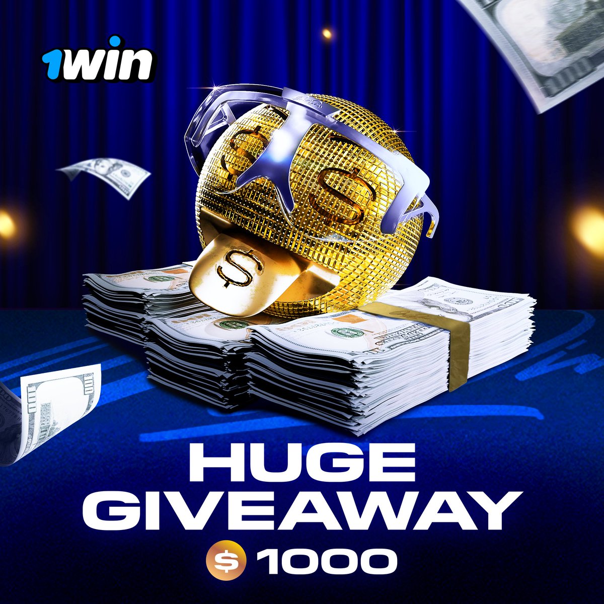 🔥$1,000 GIVEAWAY!🔥

1.  Follow @1winPro
2. Like and RT the post
4. Tag 3 Friends
5. Register on @1winPro and leave your ID in comments 

❤️Like our posts below to get more chances

20 Winners
📆May 13

🔗cutt.ly/pewSz4uy | #1win | #Giveaways | #GiveawayAlert