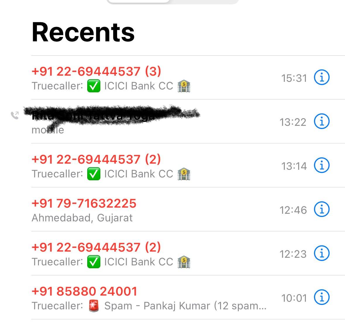 shansense's tweet photo. stop the spam @ICICIBank @ICICIBank_Care ... 7 calls in about 3 hours during a working day, do you really think anyone is going to appreciate this? Horrible! What would you feel if someone did this to your executives? https://t.co/r3k8oW9X51