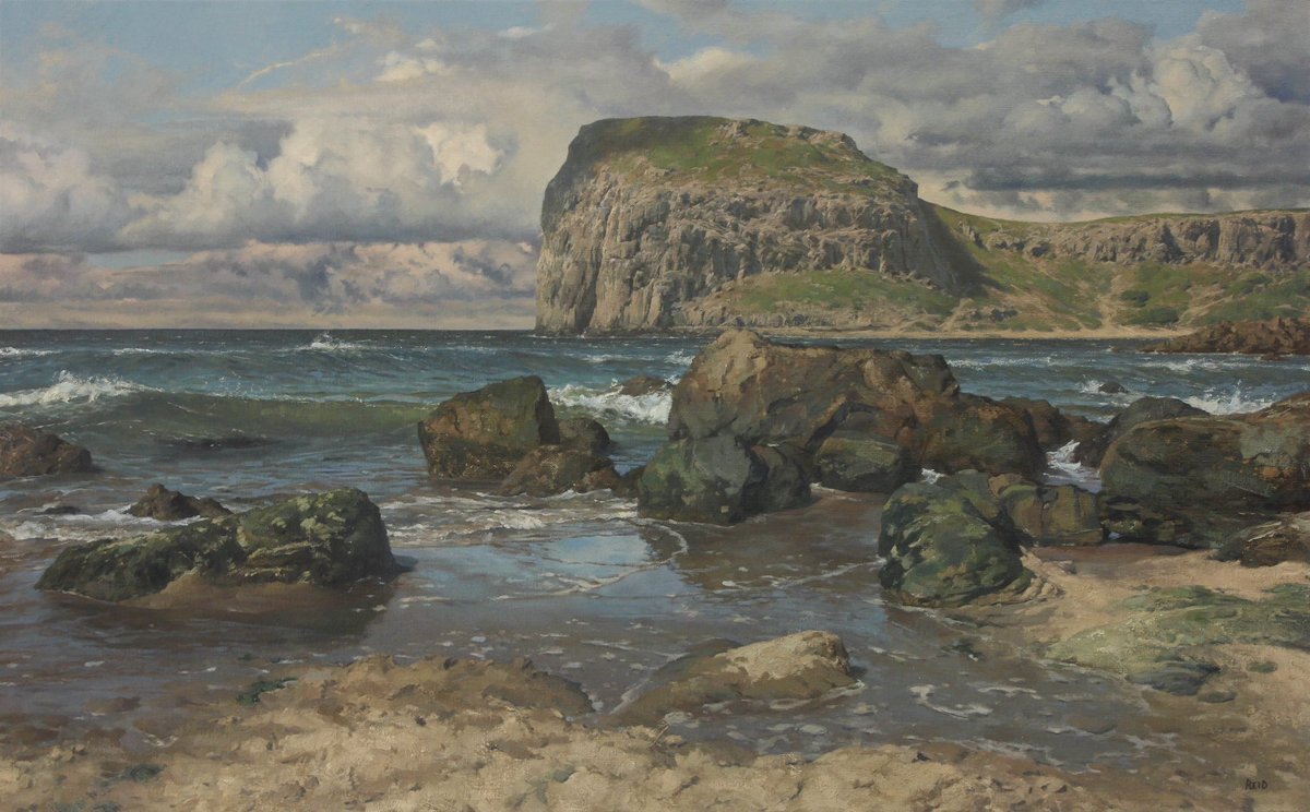 GM!! ‘East Coast Seascape’, Oil on Canvas, 65x105cm.