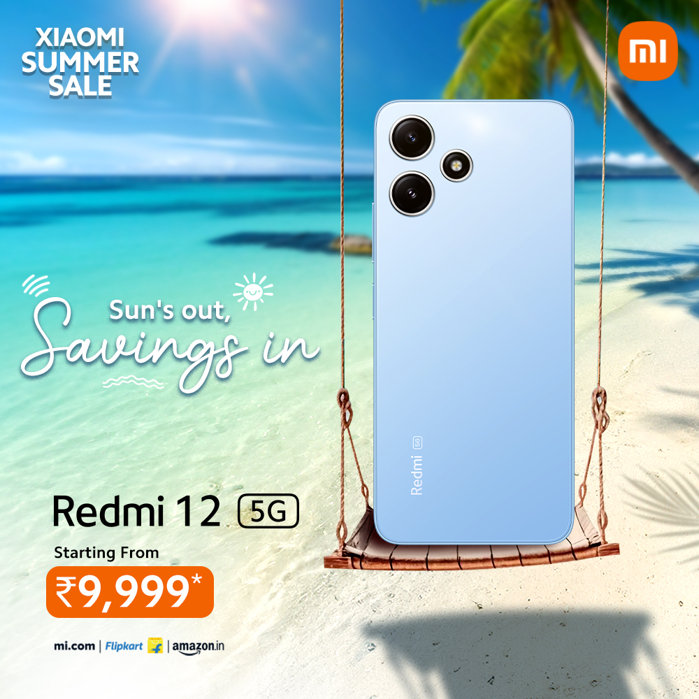 This summer, the hottest thing won’t be the sun—it’ll be the incredible deal on the #Redmi12 5G! Dive into the #XiaomiSummerSale for unbeatable offers! Buy now: bit.ly/3wjQhxR