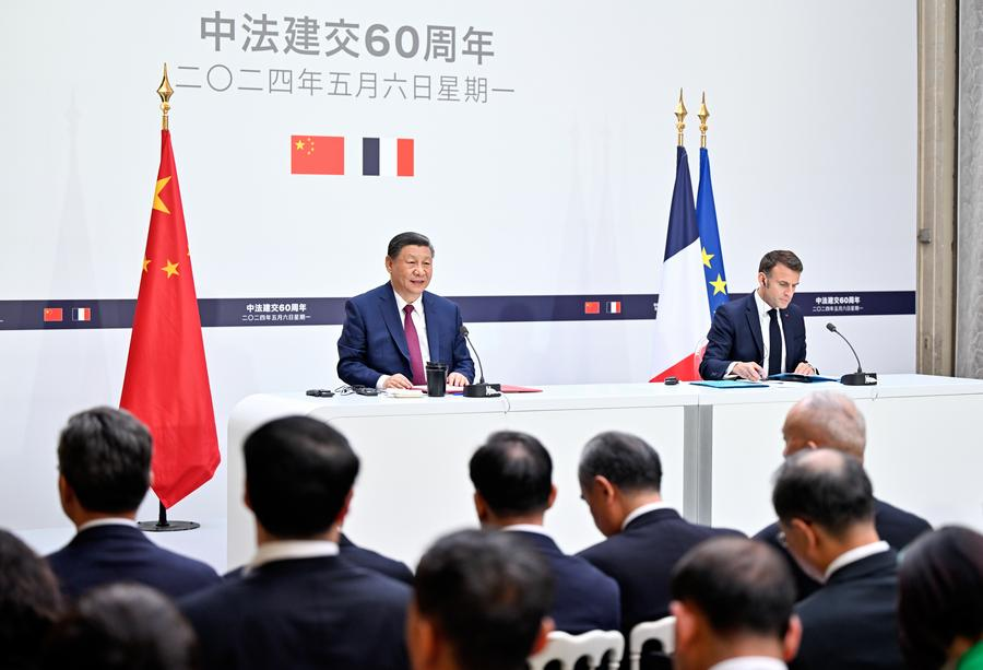 🇨🇳China🇫🇷#France issue joint statement on Middle East situation as the two leaders exchanged in-depth views on the situation in the Middle East. Why it matters to peace in #Gaza and de-escalate conflicts btw🇵🇸#Palestine and🇮🇱#Israel ? ➡️🇨🇳China🇫🇷France condemn all violations of…