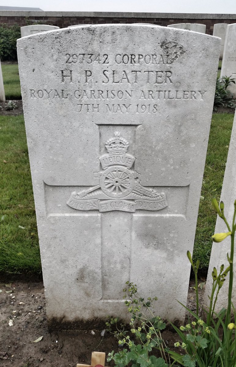 Former Reading footballer Heber Slatter died of wounds in France on this day in 1918. The amateur half-back, who also played for Oxford City, was serving as a corporal with 156th Heavy Battery, Royal Garrison Artillery when he died and is buried at Couin New British Cemetery.
