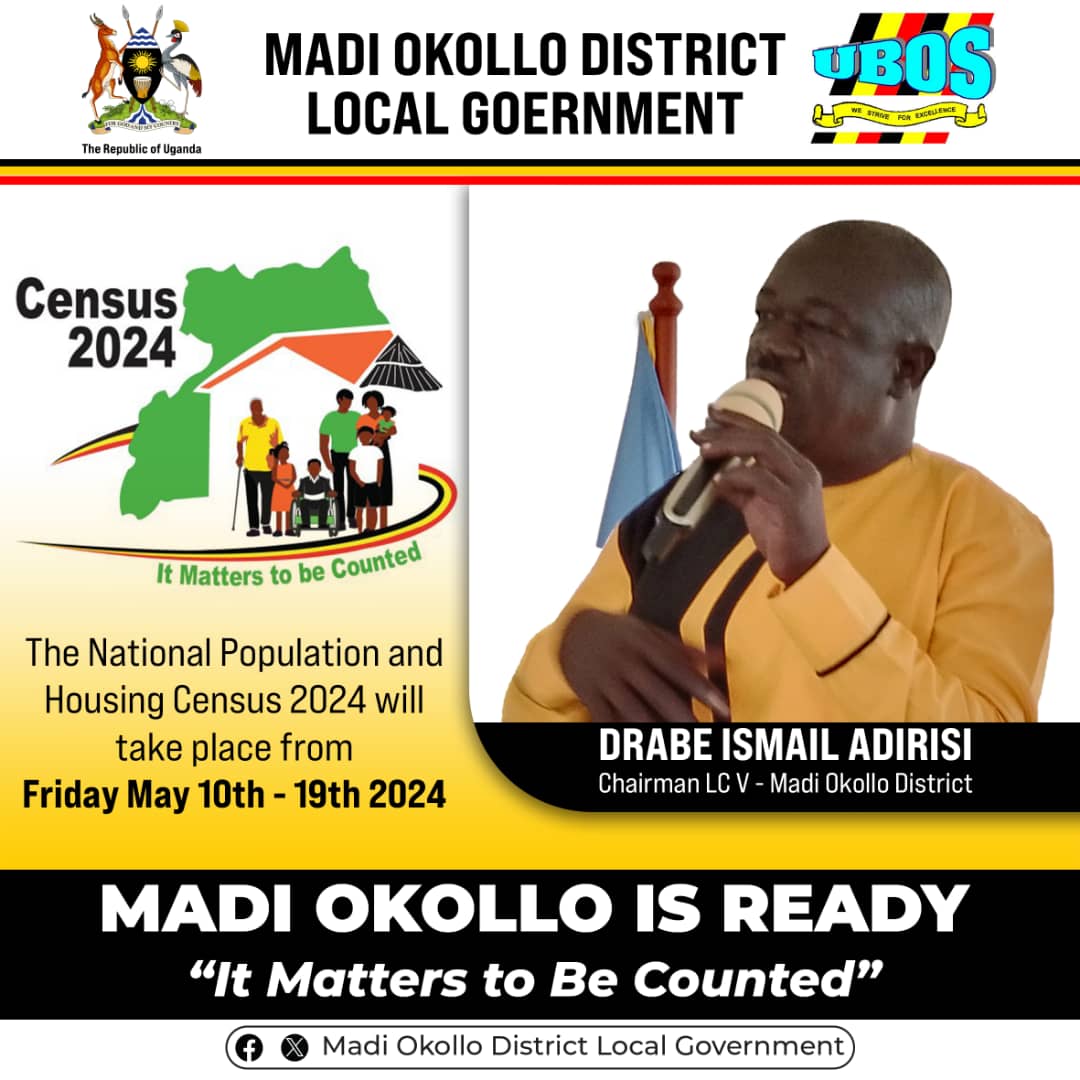 Madi Okollo District Local Government (@madiokollodlg) on Twitter photo 1 day to Census Night and 2 days to Census.
Get Ready to be Counted
It Matters to be Counted <a href="/StatisticsUg/">UBOS Uganda Bureau of Statistics</a> 1 day to Census Night and 2 days to Census.
Get Ready to be Counted
It Matters to be Counted <a href="/StatisticsUg/">UBOS Uganda Bureau of Statistics</a>