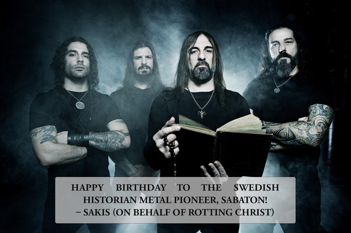 “Happy birthday to the Swedish historian metal pioneer, Sabaton! We wish for you to keep on going for the next 25 years and to influence and surprise the scene with your creations and professionalism. Keep the spirit alive and until the next celebration… Primo Victoria!” //…