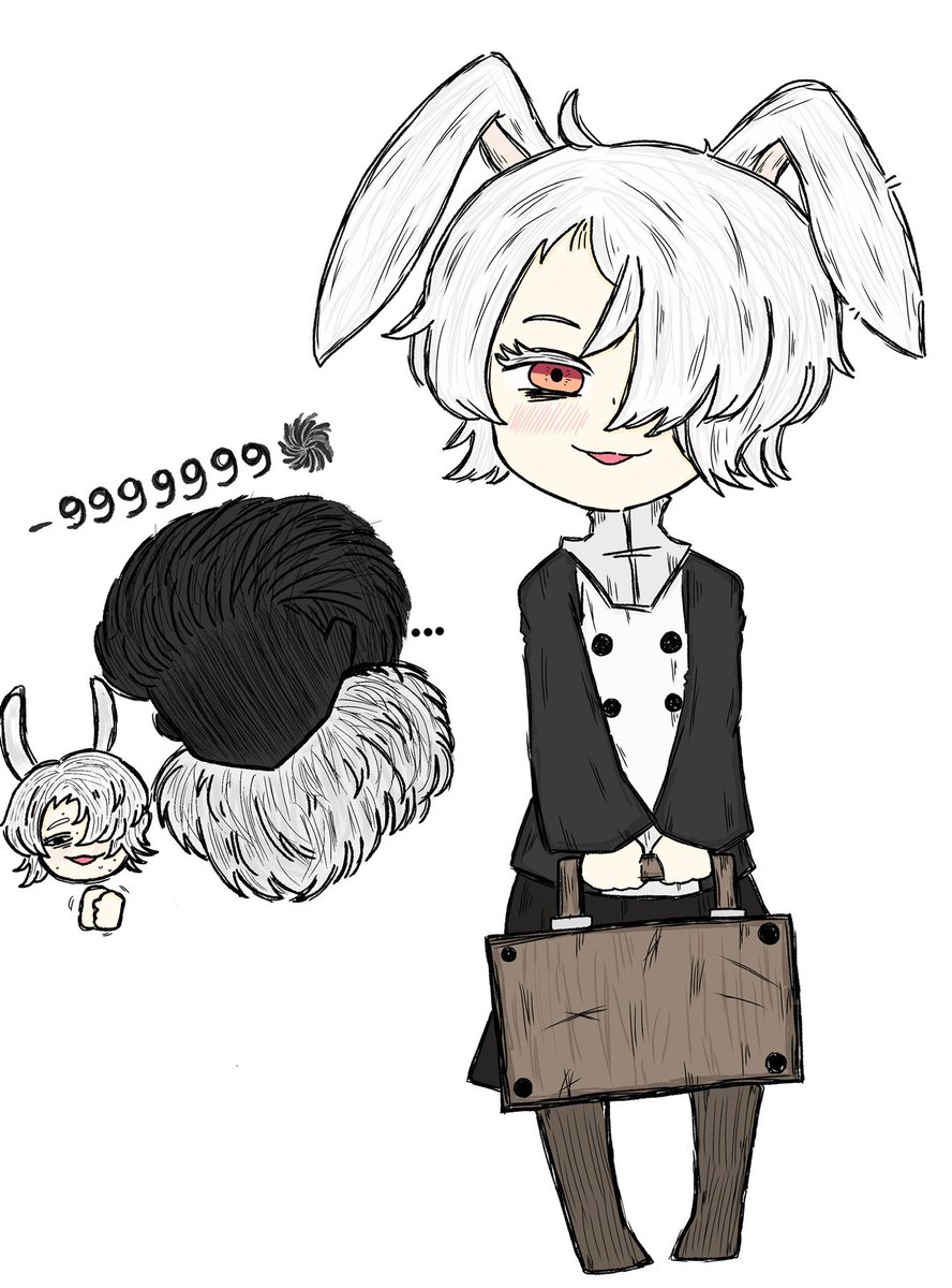 Undertaker(Scammer) White rabbit 
Still thinking more npc for my project...
#BLACKSOULS