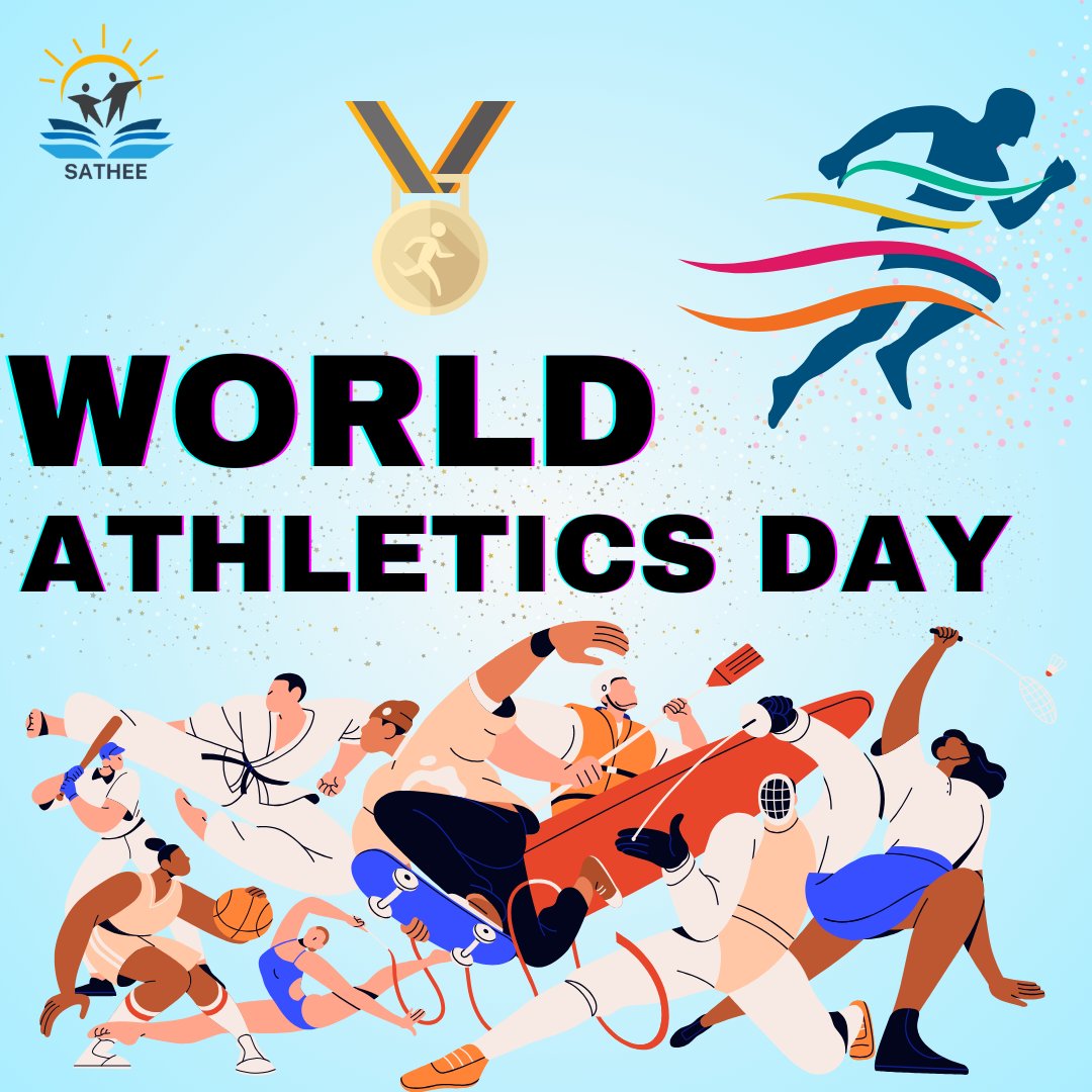 Happy World Athletics Day!
On this day we honour the athletes whose passion transcends the boundaries.  🌟🌎
#WorldAthleticsDay #HappyWorldAthleticsDay #JourneyToGreatness #GlobalTriumphs #HealthyLiving #sports #athletics #athleticsday