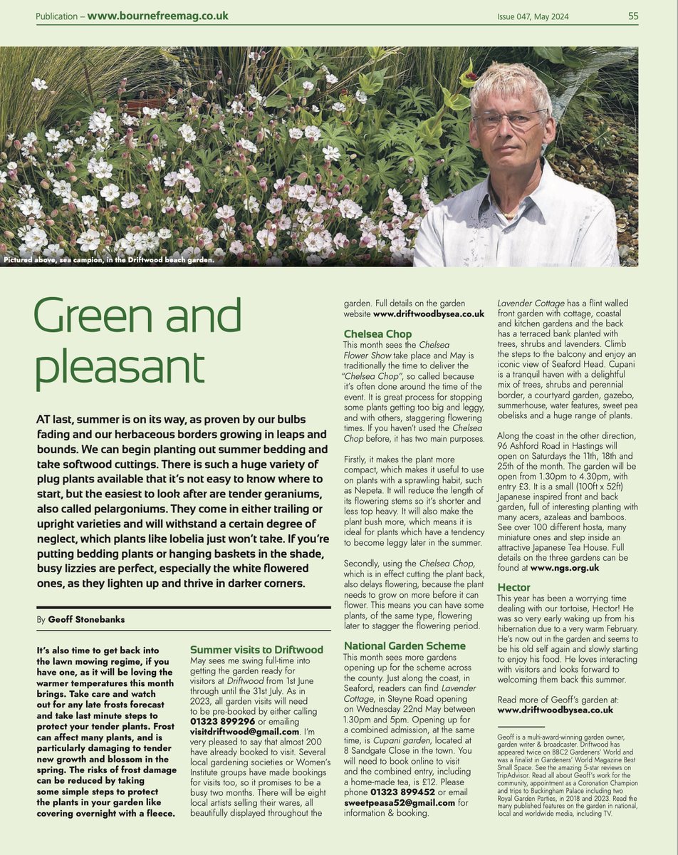 May's gardening feature in Bournefree Magazine geoffstonebanks.co.uk/bourne/may2024… #sussex #gardening