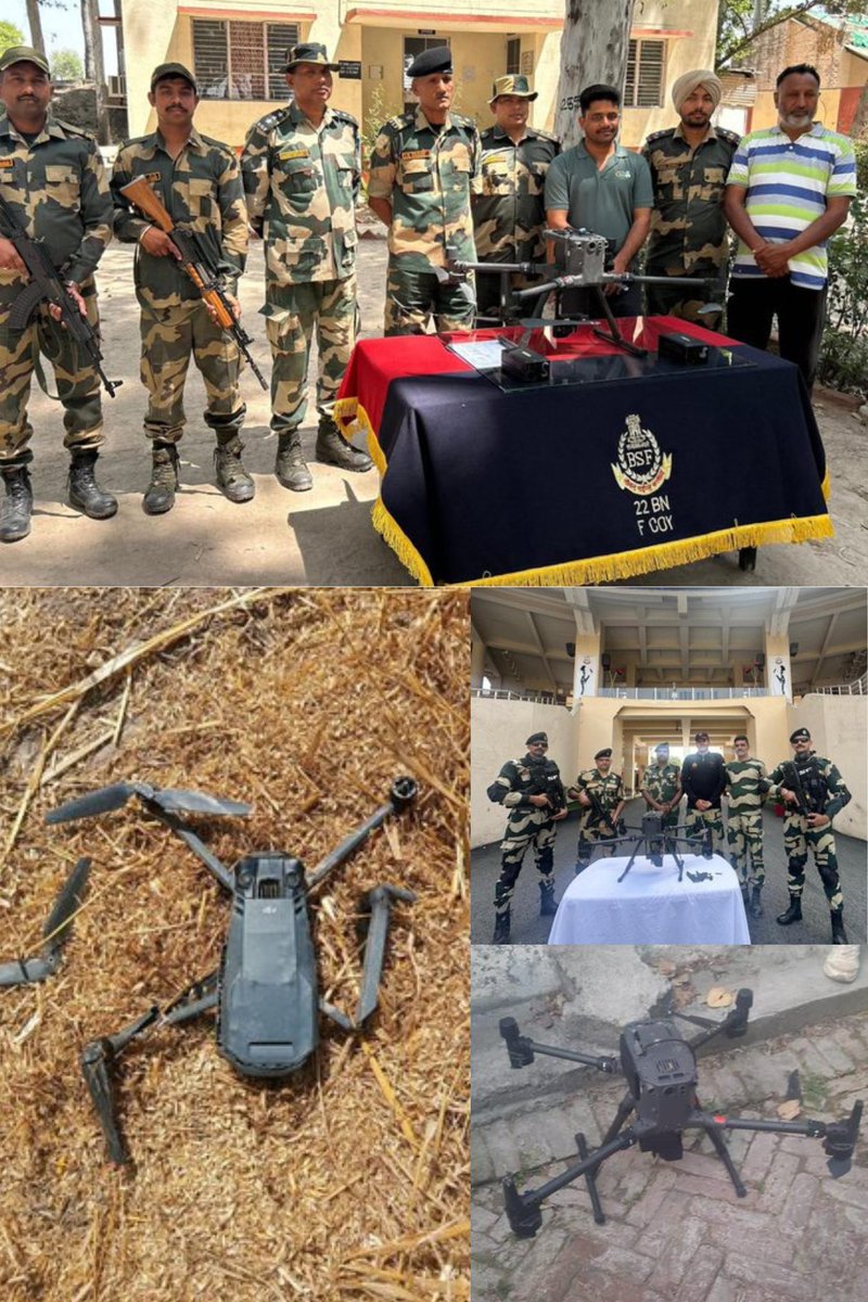 🚨💔#Breaking_News #BSF_Punjab recoverd 7 Pakistani drones and 3 k heroin at Punjab border.. #JaiHind #AlertBSF #BSFAgainstDrugs #BSFDroneSlayers #MIvsSRH #WorldAsthmaDay #MetGala #TerroristAttack #AliaBhatt