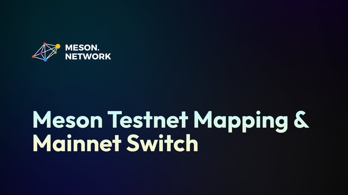 Great news! 🎉 #Meson Testnet mapping is done! Don't forget to claim your Mainnet tokens ASAP & Switch to Meson Mainnet-1.0. 🚀 Let's power up for the next phase of decentralized greatness! 1. Check allocation spreadsheet: docs.google.com/spreadsheets/d… 2. Claim your tokens: Visit the