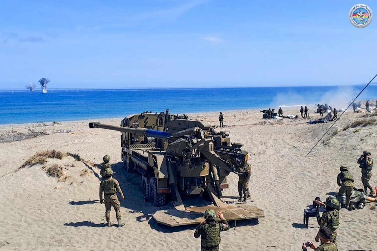 “Filipino troops showcase their capabilities and modern assets during the Counter Landing Live Fire Exercises of Balikatan 2024.”