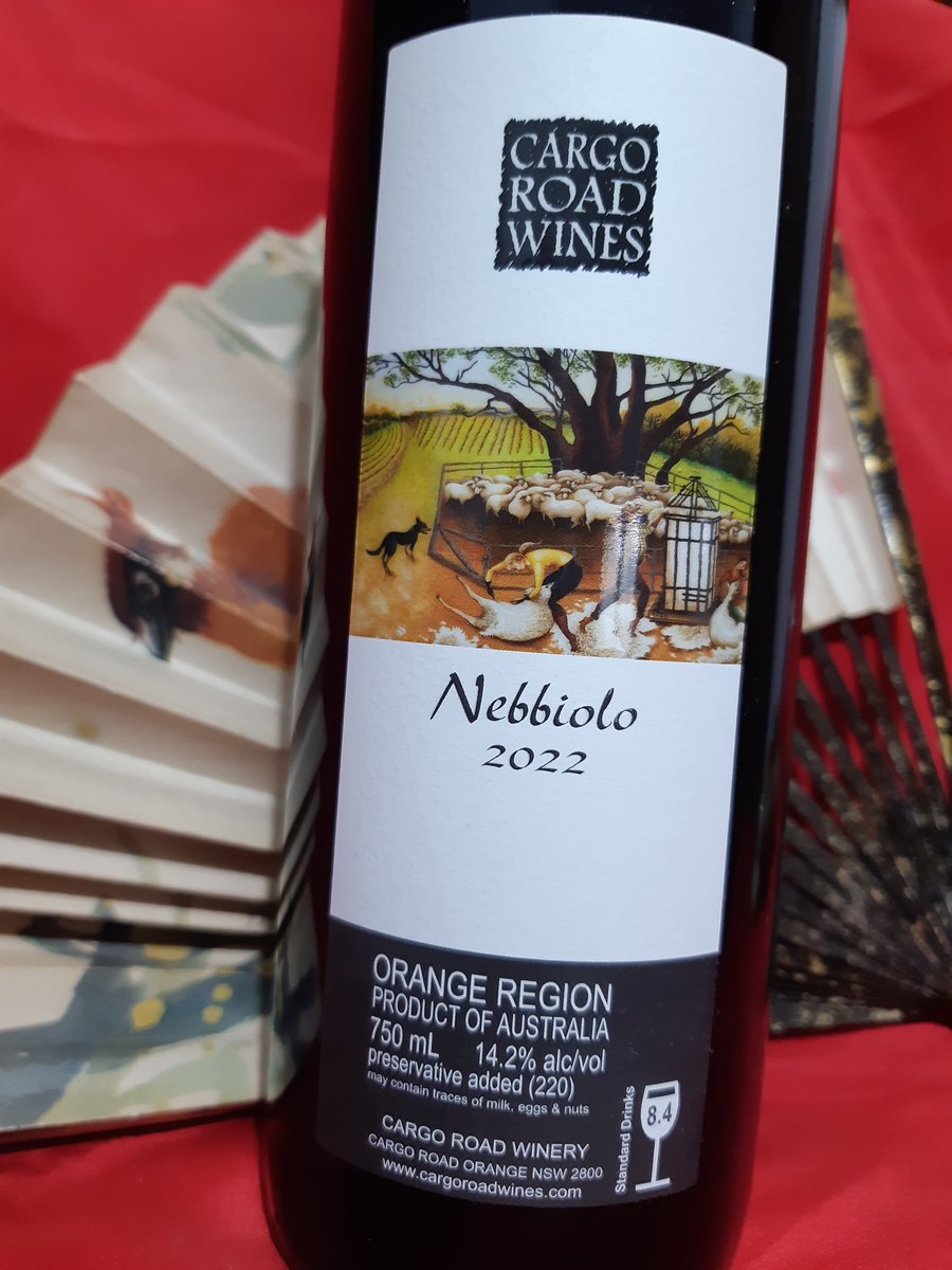 @CargoRoadWines 2022 #orangensw #nebbiolo - Gorgeous purple/red colour. Lovely bouquet of florals, black berries & a whisper of violets. The palate has great depth of enchanting flavours with an earthy/brambly character, is beautifully balanced & an excellent finish.MAGNIFICENT