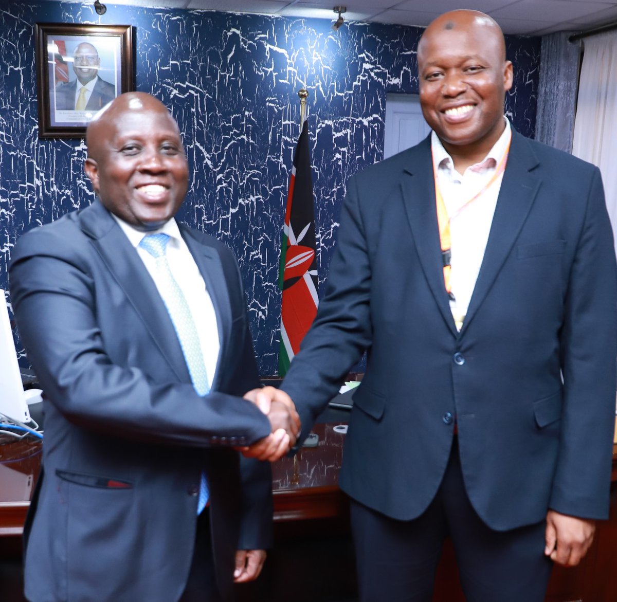 ICT and the Digital Economy PS Eng. John Tanui yesterday in his office received and held discussions with his Gambian counterpart, Mr. Yankuba Saidy, ahead of the 3-day Network of African Data Protection Authorities Conference 2024 (NADPA-RADP) organized by  ODPC starting today.