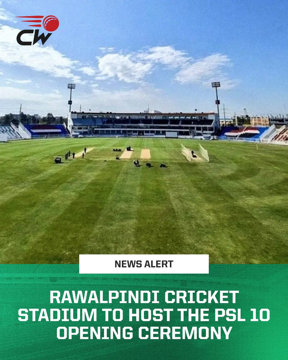 The opening ceremony of PSL 10 will reportedly take place at Pindi Stadium and the defending champions Islamabad United will face off against Peshawar Zalmi in the opening match. #PSL10 #Cricket #HBLPSL